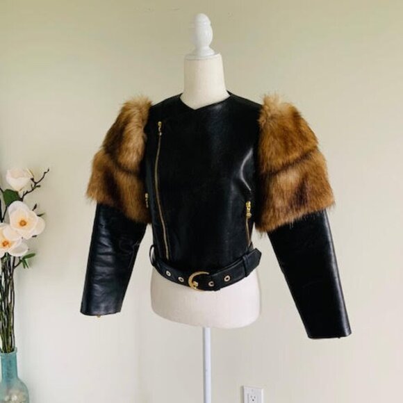 Stunning Brown Faux Fur Women's Jacket  Size 4 - Picture 2 of 10